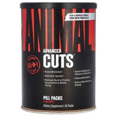 Universal Nutrition, Animal Cuts, Ripped & Peeled, Fat Burner Nootropic 42 Packs