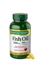 Nature’s Bounty Fish Oil Heart Health 1200 Mg 360 Mg Omega-3 (200 Ct) EXP: 08/27