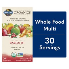 Garden of Life Organics Women’s 55+ Multivitamin | Once Daily | 30ct