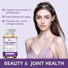 Hyaluronic acid capsules for anti-aging moisturizing skin care reduce wrinkles