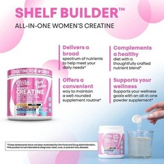 Women’s Creatine Powder w-BCAAs, Collagen, Inositol – Clean Nutra Shelf Builder