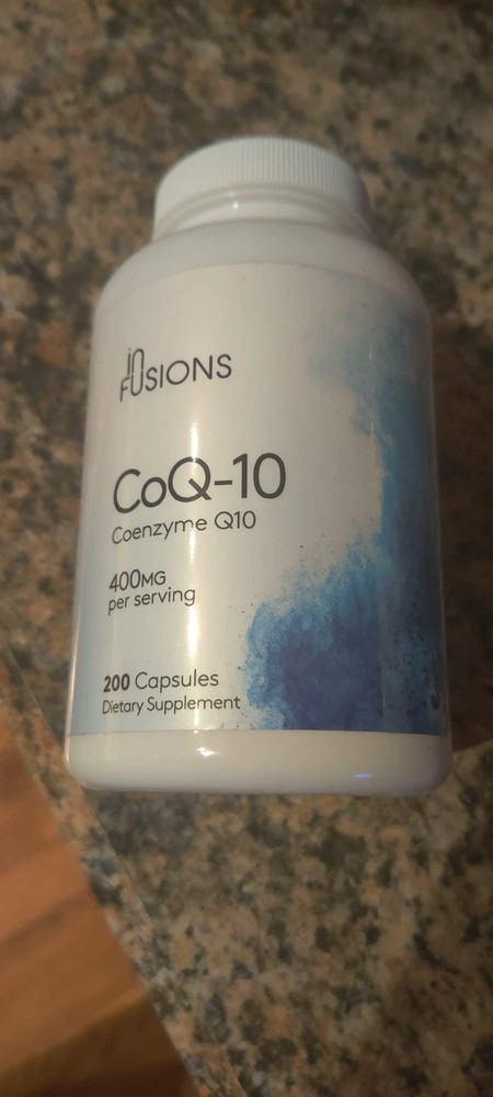 Infusions CoQ10 400mg 200 Capsules Extra Strength Heart Energy Support Exp 01/29