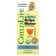 ChildLife Organic Gripe Water 2 fl oz 59 15 ml Alcohol-Free, Casein-Free,