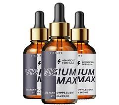 (3 Pack) Visium Max Liquid Drops, Extra Strength VisiumMax, All Natural Formula