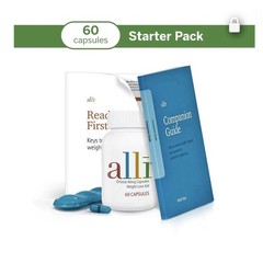 Alli Orlistat Weight Loss Supplement Caps 60mg Starter Pack 60 Capsules-Exp 2027