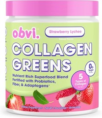 Obvi Collagen Greens | Organic Greens Superfood Powder with Collagen Peptides…
