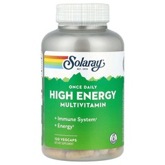 2 X Solaray, Once Daily High Energy Multivitamin, 120 VegCaps
