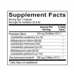 pack of 5 ORTHO BIOTIC 60 CAPSULES Digestive & Gut Health Support