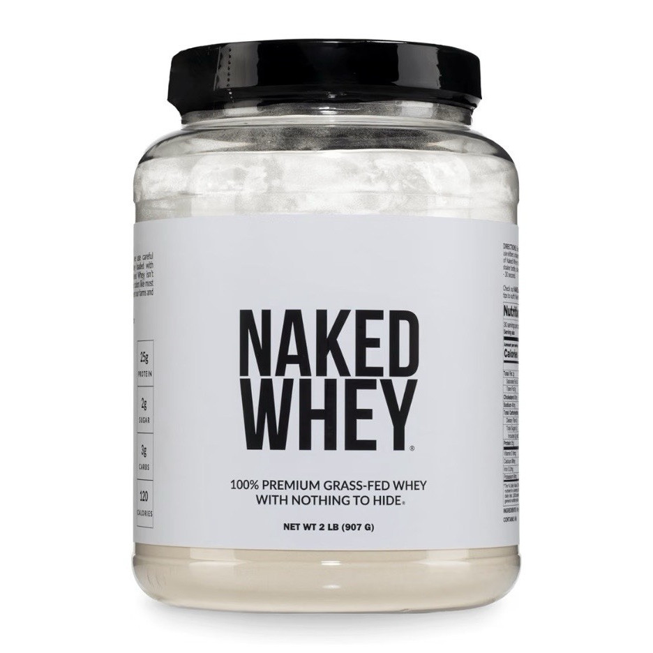 NAKED Grass-Fed Whey Protein Concentrate Powder, NSF Certified Non-GMO 2 lb