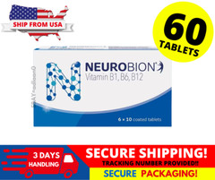 Neurobion Vitamin B1, B6, B12 Nerve Relief Numbness & Tingling 60’s SHIP FROM US