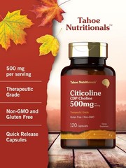Citicoline 500Mg | 120 Capsules | CDP Choline Supplements | Therapeutic Grade |