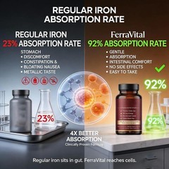 FerraVital Ferritin Assistance Iron Supplement For Women – Supports Healthy Iron