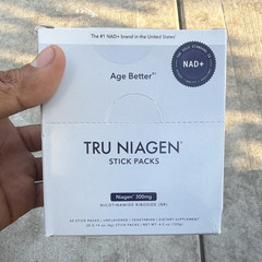 Tru Niagen NAD+ Supplement Stick Packs Niagen NR 300mg Unflavored 30 Ct