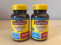New Nature Made CoQ10 400mg Extra Strength 40 Liquid Soft-gels Expires 05/2026