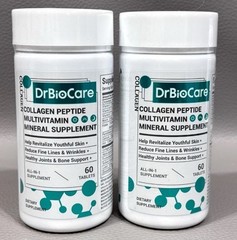 X2 Dr BioCare Collagen Peptide Multi Vitamin Mineral Supplement 60 Tablets