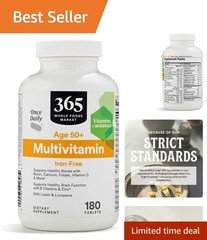Balanced Daily Vitamin for Mature Adults – 180 Tablets with Essential Nutrients