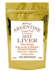 Beef Liver Powder – Argentine Grass Fed & Finished – Undefatted – 4.2 oz 240 …