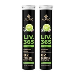 Auric Liv 365 Green Effervescent Tablet | Supports overall wellbeing