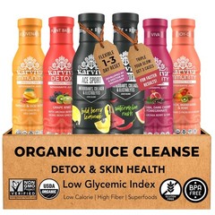 Organic Juice Cleanse Detox Kit – 6 Bottles, 1-3 Day System