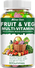 Fruits and Veggies Supplement 60 Gummies Balance of Daily Fruits & Vegetables