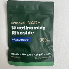 NAD+ Liposomal NAD+ Nicotinamide Riboside +Resveratrol 900 mg 80caps EXP 02/2027