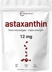 1-3 PACK Astaxanthin 120 Softgels 12mg – Supports Eye Health and Joint Health