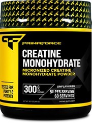 PrimaForce Creatine Monohydrate Powder (300g) Unflavored – Workout Supplement