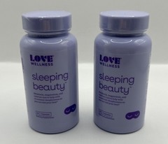 Two Bottles, Love Wellness Sleeping Beauty – 60 Capsules – Expires 09/2027