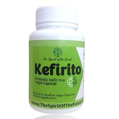 Kefir Capsules Kefiran 60 Veggie Caps Nutrient-Rich Probiotic Gluten-Free $$