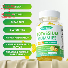 Potassium Citrate Gummies 1000mg, High Potency 60 Count (Pack of 2)