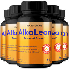 Alkalean Capsules, Official Alkalean Supplement Pills Maximum Strength (5 Pack)
