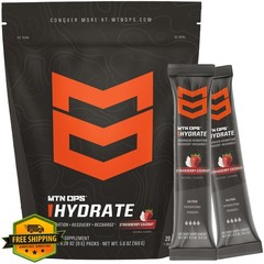 MTN OPS Hydrate Strawberry Coconut Electrolyte Packs 20ct