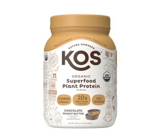 KOS Organic Superfood Plant Chocolate Peanut Butter Protein Powder 2.4lbs.