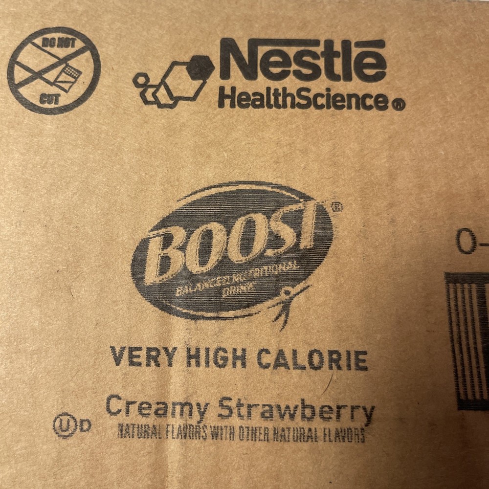 13a) Boost Very High Calorie VHC 8oz 24 Pack Creamy Strawberry NEW sealed case