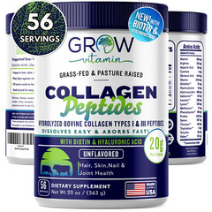 Collagen Peptides Type I & III + 20 amino acids – Unflavored – 56 SERVINGS