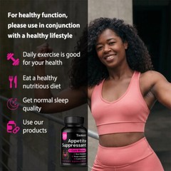 Appetite Suppressant 1000mg + Carb Blocker,Boost Metabolism 30 to 120 Caps