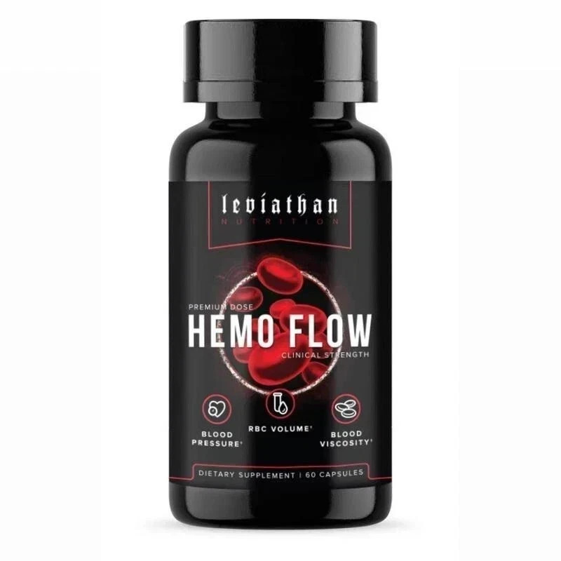 Leviathan Nutrition Hemo Flow Supplement with Nattokinase for Nitric Oxide