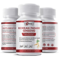 Korean Red Ginseng Premium 1600 Mg – Increases Blood Flow And Improves Endurance