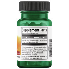 Swanson Vitamin B-12 Supplemelts 5,000 Mcg 60 Lozenges