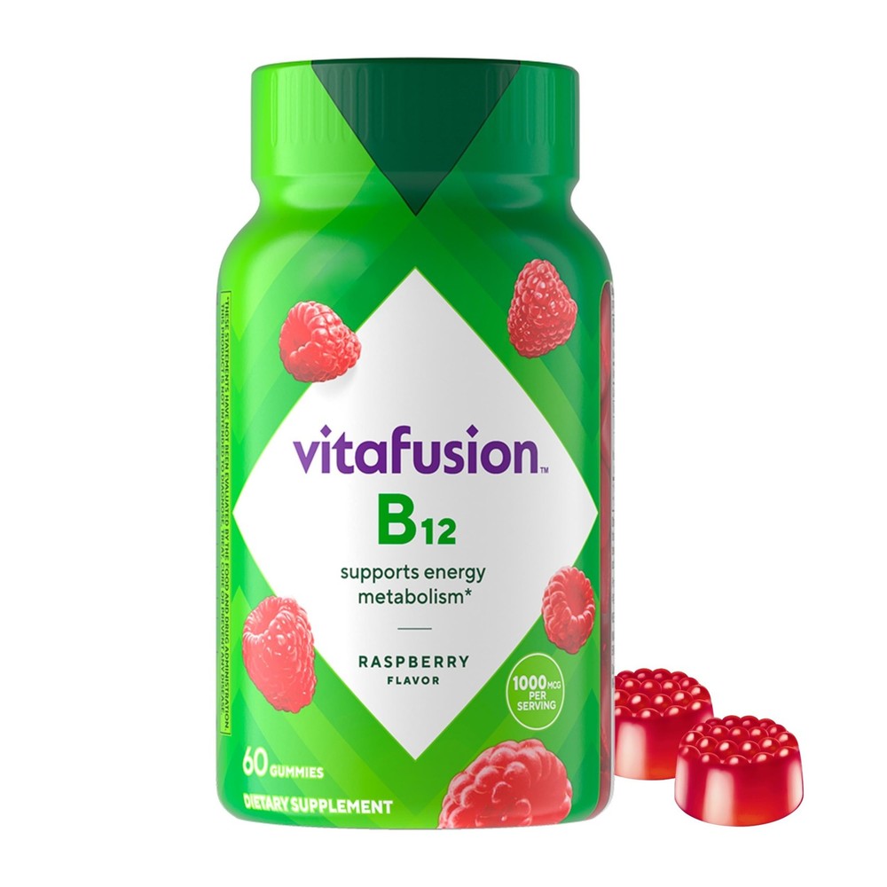 Vitafusion Vitamin B12 Gummies | 1000 mcg | 60 Gummy 60 Count (Pack of 1)