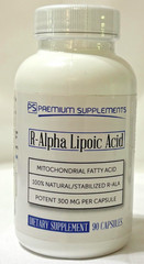 Premium Supplements R-Alpha Lipoic Acid 300MG 90ct Exp 01/27 New Sealed