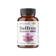 StressXcel Saffron Capsules 88mg,30/60/120 Capsules,Maintain Emotional Health