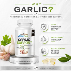 garlic Support softgels capsules antioxidant 2 other names for garlic – Ajo