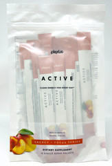 Plexus Active PEACH MANGO Energy + Focus 15 Single Serve Packets New/Sealed