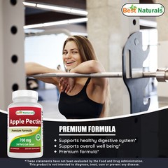 2 Pack Best Naturals apple pectin 700 mg 120 Capsules