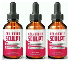 3 Pack – Gelatine Sculpt Drop Metabolism Support & Healthy Weight Loss (2 FL OZ)