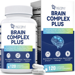 Brain Supplements for Memory & Focus – Nootropic with Bacopa Monnieri, Lion’S Ma