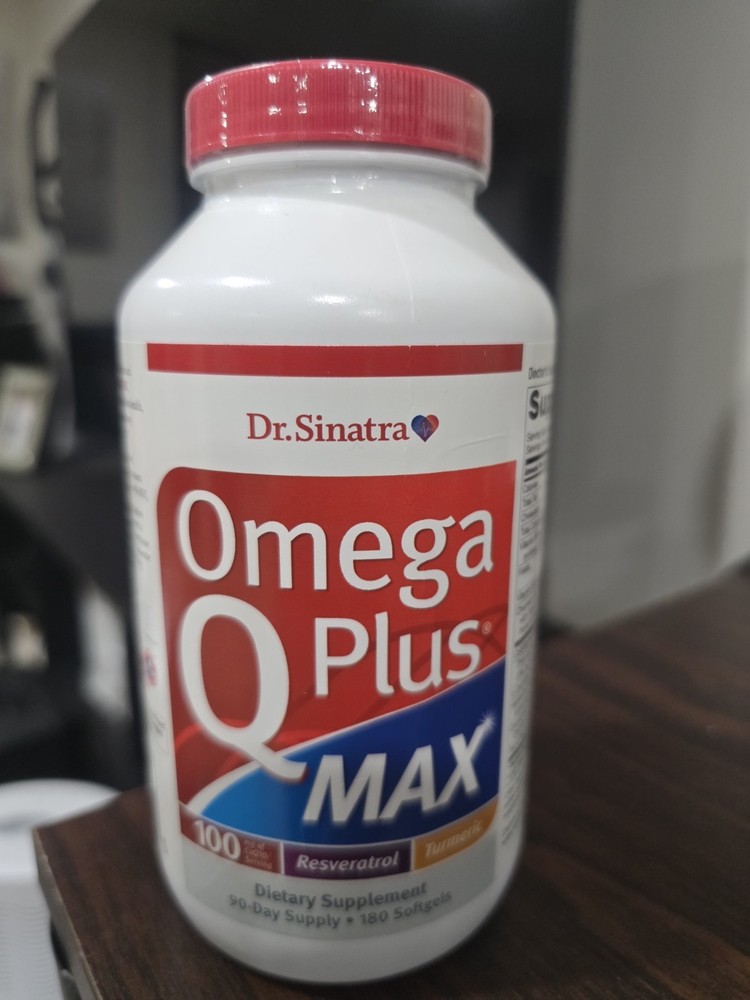 Dr. Sinatra Omega Q Plus MAX – Heart Health 100mg of CoQ10 Turmeric 180 softgels