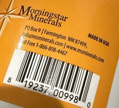 Energy Felvic Minerals. Made In The USA MORNING STAR MINERALS liquid