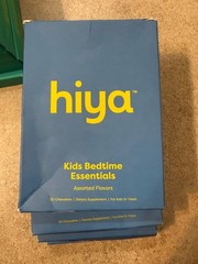 Sealed Hiya Kids Bedtime Essentials 120 Chewables Zero Melatonin Exp 2/2028